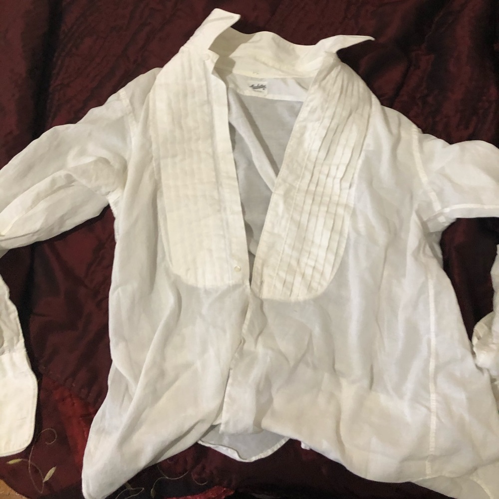 White button down